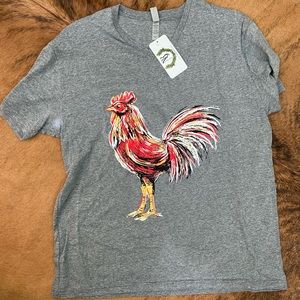 Rooster graphic tee